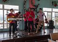 The band Chalice.<br />Rooftop restaurant at the Casa Granda Hotel.<br />Oct. 30, 2016 - Santiago de Cuba.
