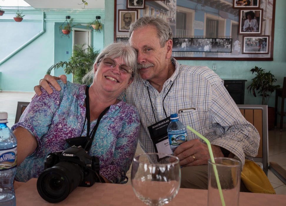 Janet and Bob.<br />Rooftop restaurant at the Casa Granda Hotel.<br />Oct. 30, 2016 - Santiago de Cuba.
