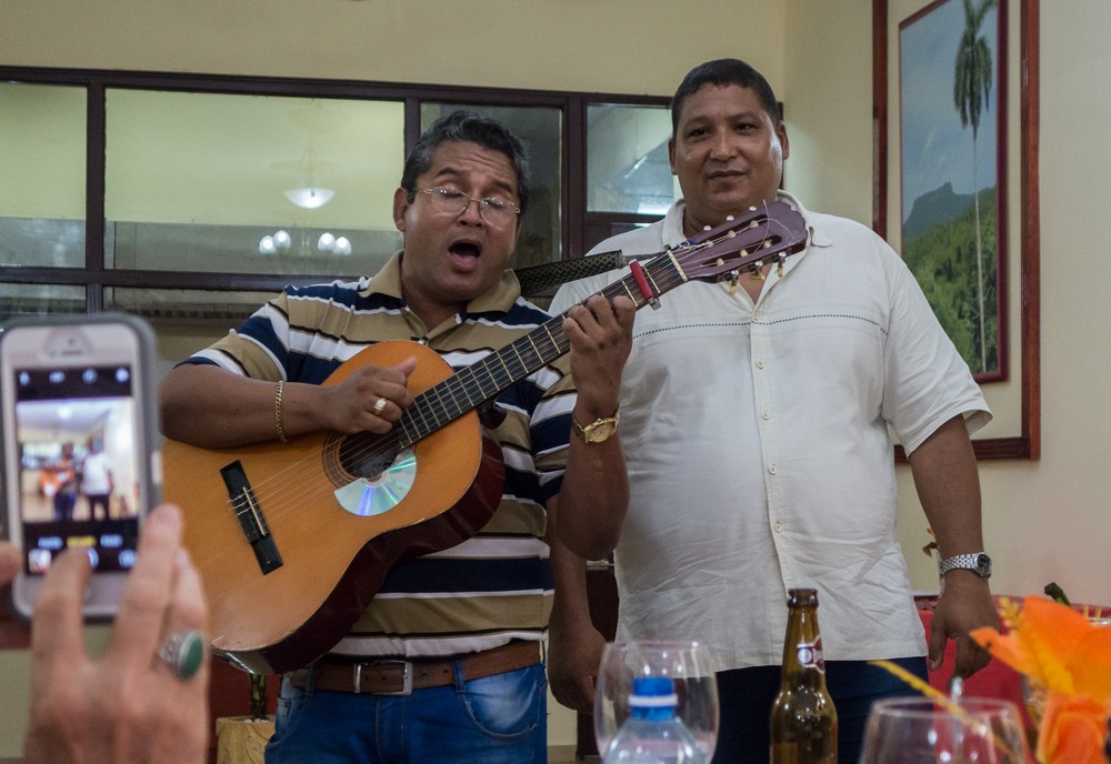 Lunch at Hotel Marti with opera songs.<br />Oct. 31, 2016 - Guantanamo, Cuba.