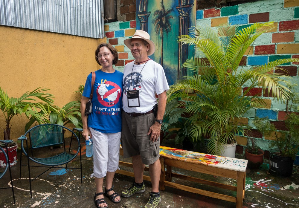 Terry and Bill.<br />At artist Carlos Rafael's home.<br />Oct. 31, 2016 - Guantanamo, Cuba.