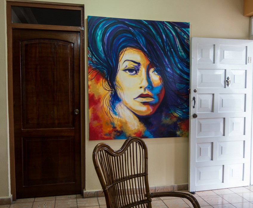 At artist Carlos Rafael's home.<br />Oct. 31, 2016 - Guantanamo, Cuba.