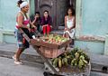 Street fruit vendor and customers?<br />Nov. 1, 2016 - Santiago de Cuba.