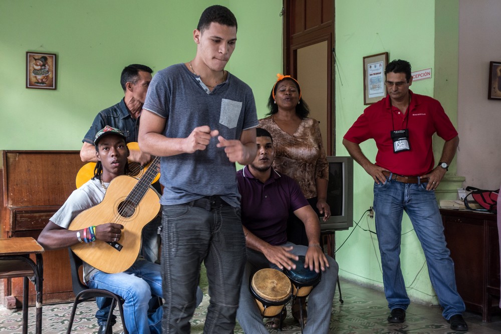 A group performance.<br />"Lauro Fuentes" Community Music School <br />Nov. 1, 2016 - Santiago de Cuba.