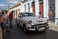 Couldn't pass up a photo of an old American car (1953 Chevy?).<br />Outside "Lauro Fuentes" Community Music School.<br />Nov. 1, 2016 - Santiago de Cuba.