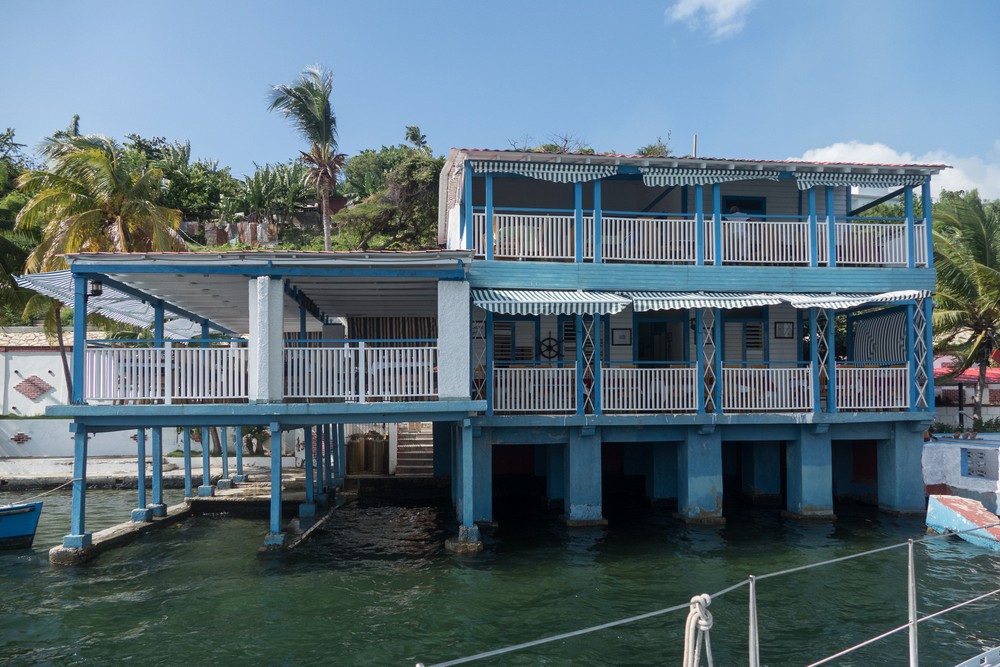 Arriving at Granma Island at the restaurant at which we had lunch.<br />Nov. 1, 2016 - Granma Island, Santiago de Cuba.