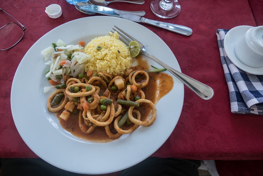 I had the squid plate.<br />Nov. 1, 2016 - Granma Island, Santiago de Cuba.