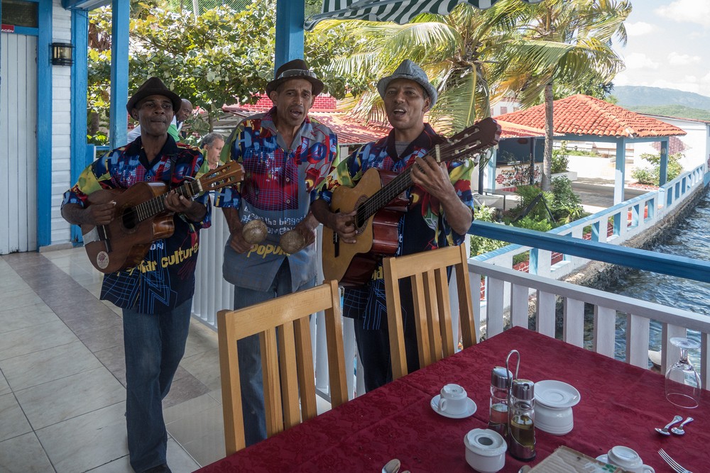 Our entertainers.<br />Nov. 1, 2016 - Granma Island, Santiago de Cuba.