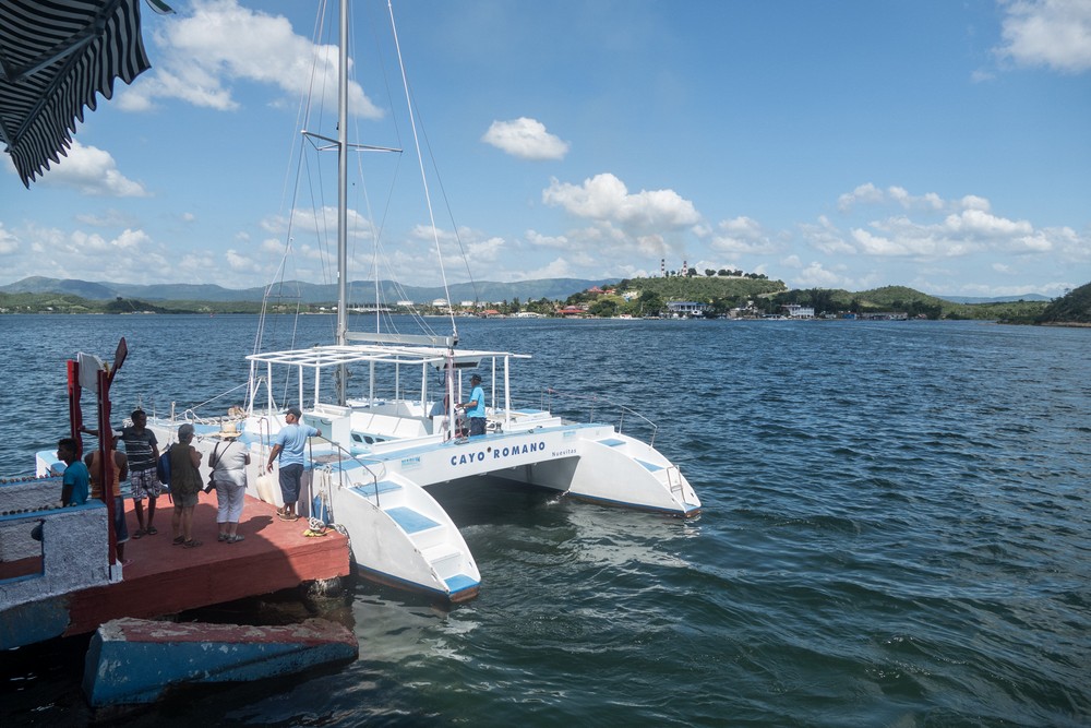 Our return boat is waiting.<br />Nov. 1, 2016 - Granma Island, Santiago de Cuba.
