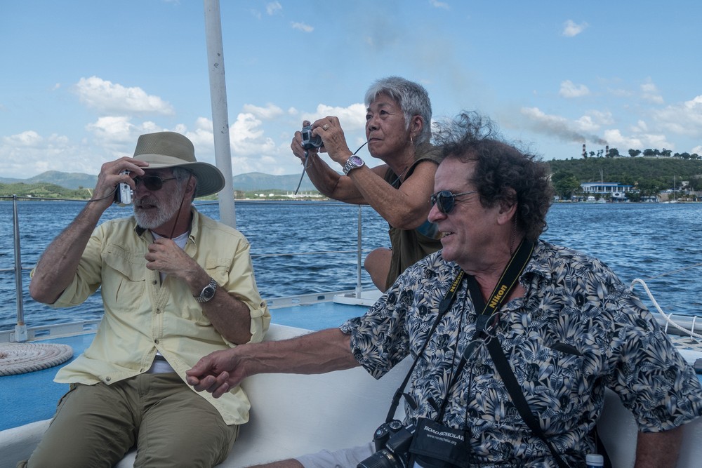 DJ, Ellen, and Paul on way back to the mainland.<br />Nov. 1, 2016 - Santiago de Cuba.