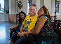 Locals who wanted me to take their photo at Our Lady of Charity Basilica.<br />Nov. 2, 2016 - El Cobre, Cuba.