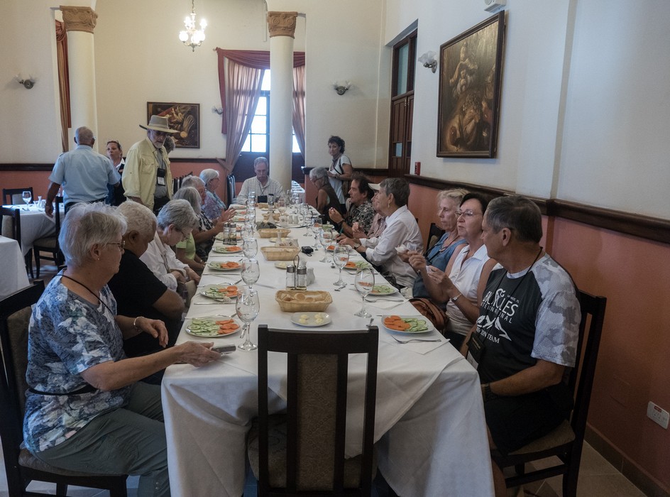 Lunch at the Hotel Royalton.<br />Nov. 2, 2016 - Parque Cespedes, Bayamo, Cuba.