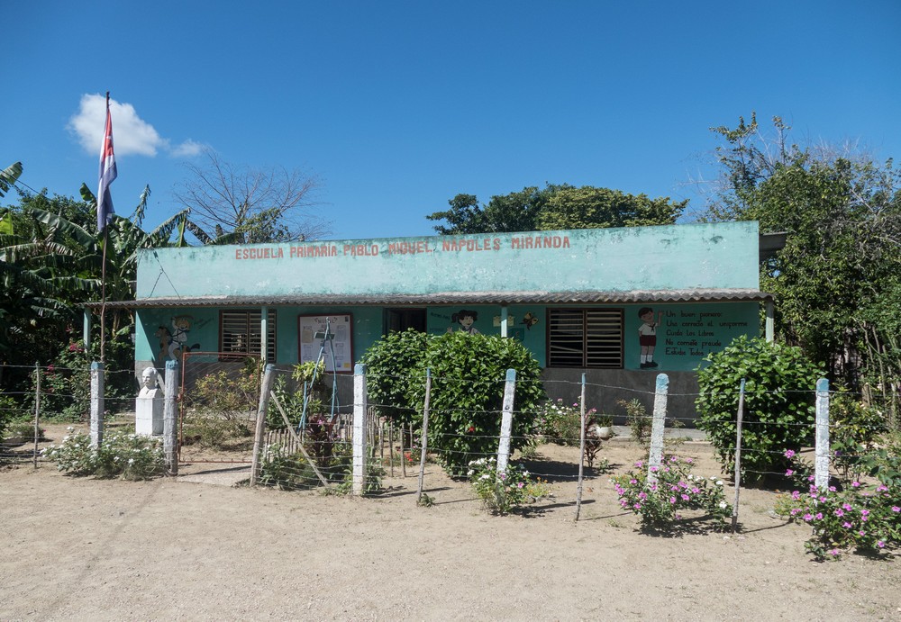 A school.<br />Nov. 4, 2016 -Village near Rancho King, Camag�ey, Cuba.