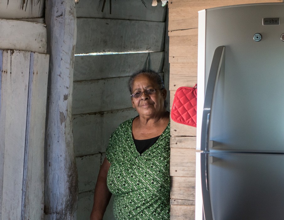 Juana in her house.<br />Nov. 4, 2016 -Village near Rancho King, Camag�ey, Cuba.
