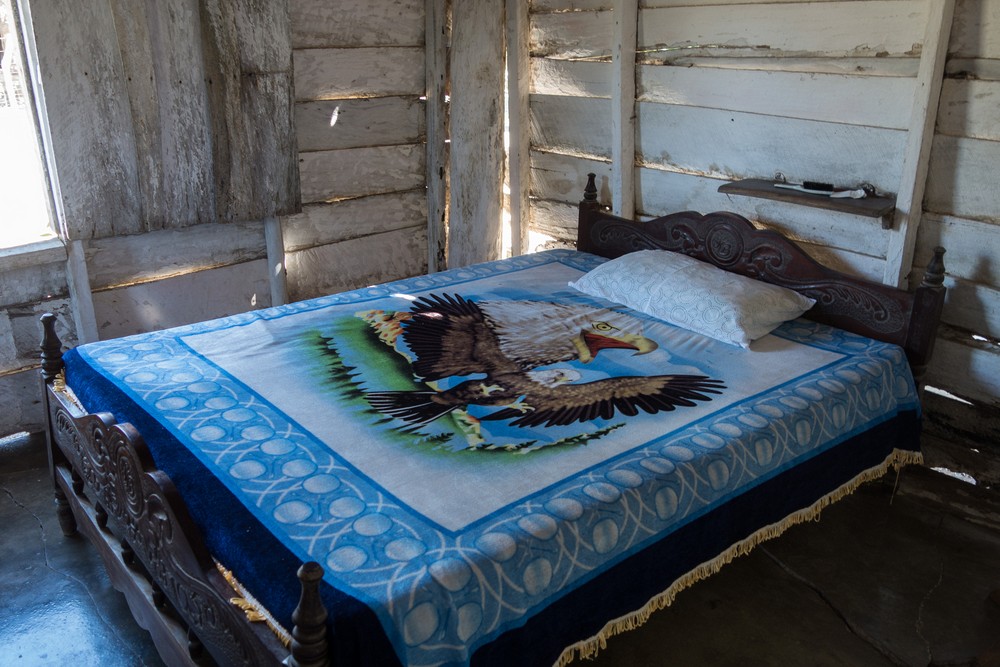 Bedroom in Juana's house.<br />Nov. 4, 2016 -Village near Rancho King, Camag�ey, Cuba.