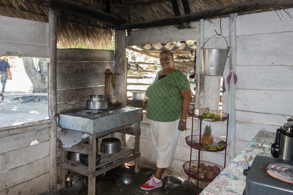 Juana in her kitchen.<br />Nov. 4, 2016 -Village near Rancho King, Camag�ey, Cuba.