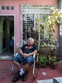 Eddie relaxing in the patio.<br />At our casa particular, the Hostal La Palmita, with two rooms with private baths.<br />Nov. 5, 2016 - Trinidad, Cuba.