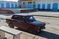 The Lada taxi which brought us back to the center of town for the group to roam the streets.<br />Nov. 5, 2016 - Trinidad, Cuba.