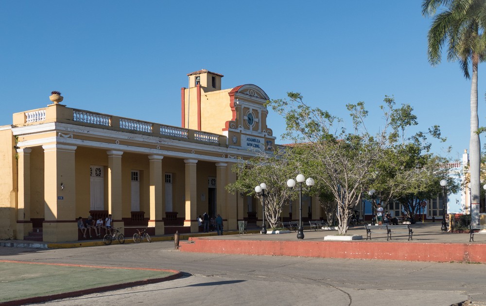 City Hall at Plaza Carrillo.<br />Nov. 5, 2016 - Trinidad, Cuba.