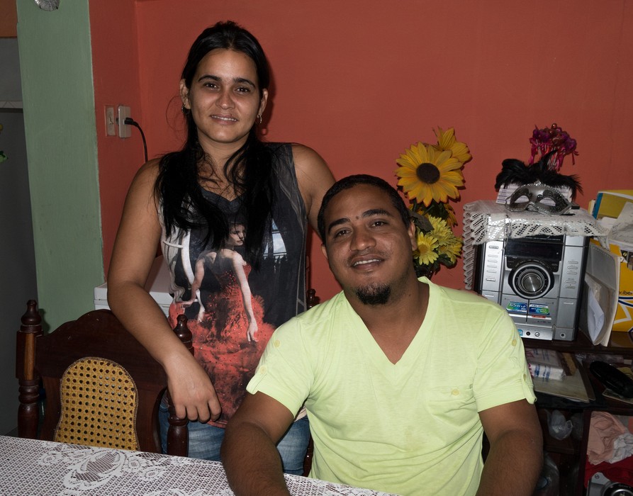 Maeran and Alejandro, who served us breakfast at Ileana's house.<br />Nov. 6, 2016 - Trinidad, Cuba.