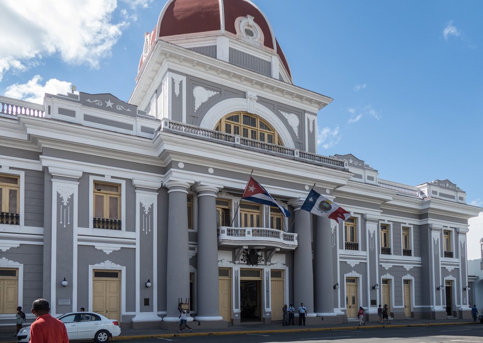 Government Palace on Plaza de Armas.<br />Nov. 6, 2016 - Cienfuegos, Cuba.