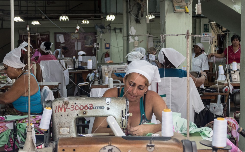 Seamstresses.<br />Nov. 7, 2016 - Santa Clara, Cuba