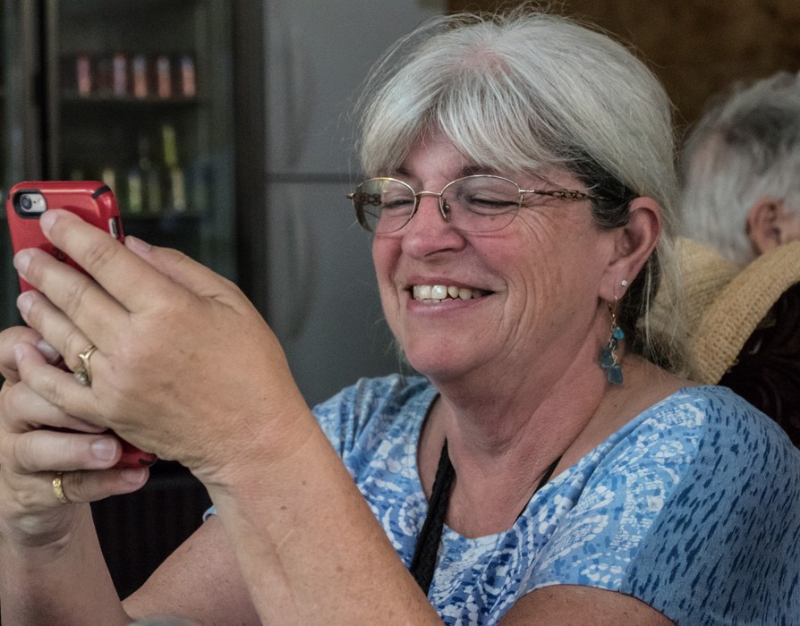 Janet.<br />Nov. 7, 2016 - At the Sabore Arte paladar, Santa Clara, Cuba