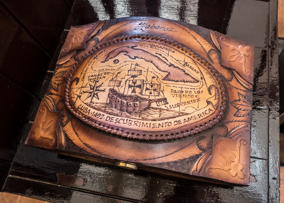 In the tobacco shop at the fortress.<br />Fortaleza de San Carlos de la Caba�a.<br />Nov. 9, 2016 -  East Havana, Cuba