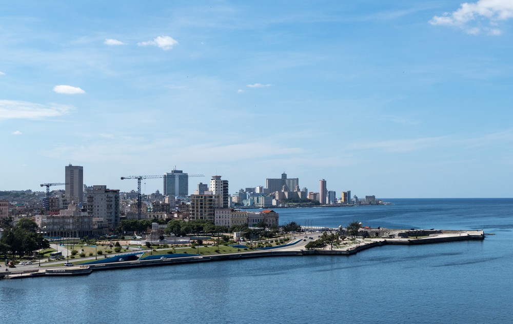 View across the harbor channel.<br />Fortaleza de San Carlos de la Caba�a.<br />Nov. 9, 2016 -  East Havana, Cuba