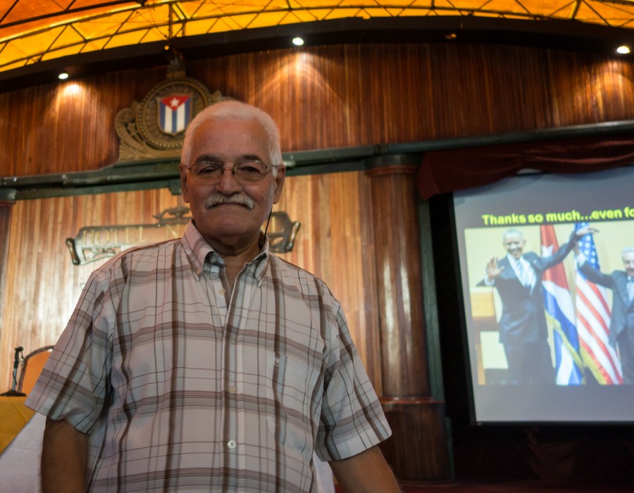 Architect Pedro Velazquez.<br />Nov. 11, 2016 - Hotel Nacional, Havana, Cuba.