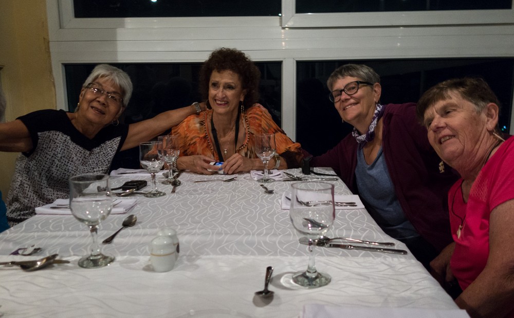 Ellen, Irma, Judy, and Betty.<br />Dinner at "La Torre" restaurant.<br />Nov. 11, 2016 - Havana, Cuba.