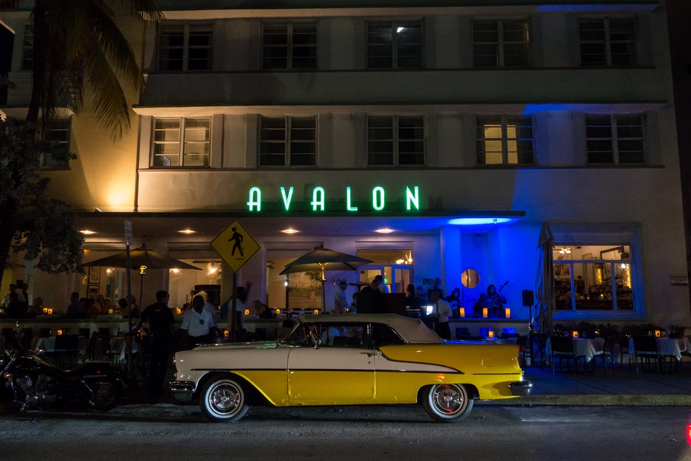 Joy, Madelyn, Irma, Joyce, and I had dinner here.<br />Reminiscing of Havana along Ocean Drive.<br />Nov. 12, 2016 - Miami Beach, Florida.