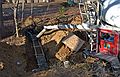 April 17, 2008 - Merrimac, Massachusetts.<br />Pouring the foundation footings.