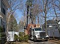 April 19, 2008 - Merrimac, Massachusetts.<br />The foundation forms are being delivered.