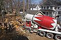 April 21, 2008 - Merrimac, Massachusetts.<br />The foundation is being poured.