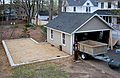 April 26, 2008 - Merrimac, Massachusetts.<br />State of the construction of Joyce's studio