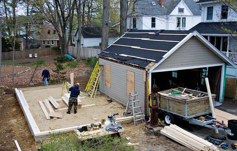 April 30, 2008 - Merrimac, Massachusetts.<br />Much progress was done today on Joyce's studio.