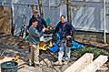 April 30, 2008 - Merrimac, Massachusetts.<br />Much progress was done today on Joyce's studio.<br />Brian with Keith (in back) and Stan.