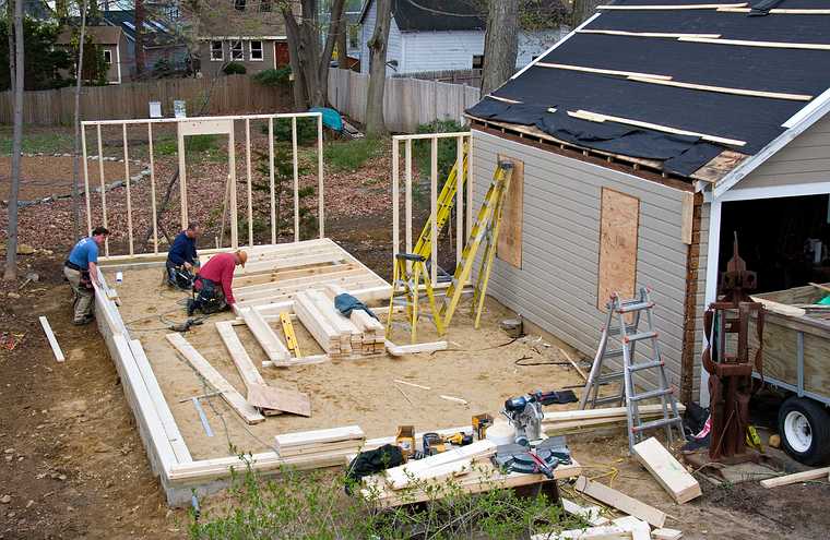 April 30, 2008 - Merrimac, Massachusetts.<br />Much progress was done today on Joyce's studio.