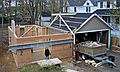 May 1, 2008 - Merrimac, Massachusetts.<br />Joyce inspecting the day's progress.