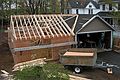 May 3, 2008 - Merrimac, Massachusetts.<br />Those guys worked this drizzly Saturday morning also and put in some of the skylight framing.