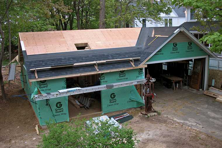May 12, 2008 - Merrimac, Massachusetts.<br />Joyce's studio under way.