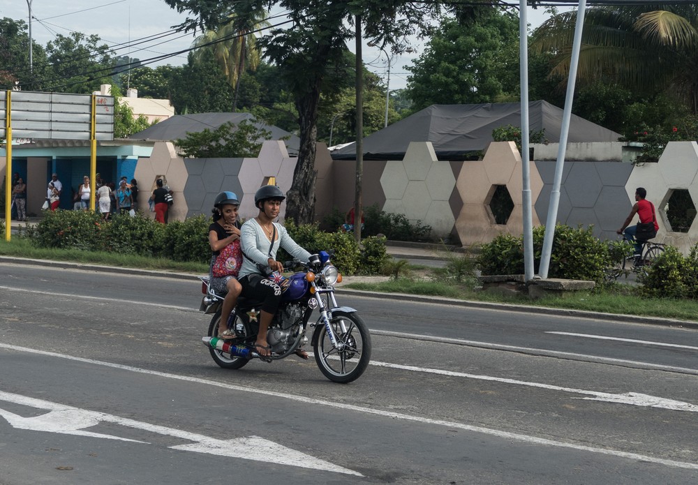 A common mode of transportation.<br />Oct. 30, 2016 - Antonio Maceo Revolution Square, Santiago the Cuba.