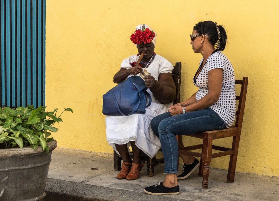 Two women.<br />Nov. 8, 2016 - Havana, Cuba.