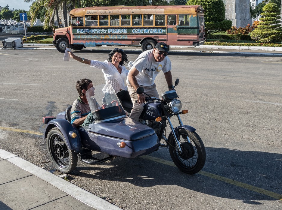 Happy to be photographed?<br />Colon Cemetery.<br />Nov. 8, 2016 - Havana, Cuba.