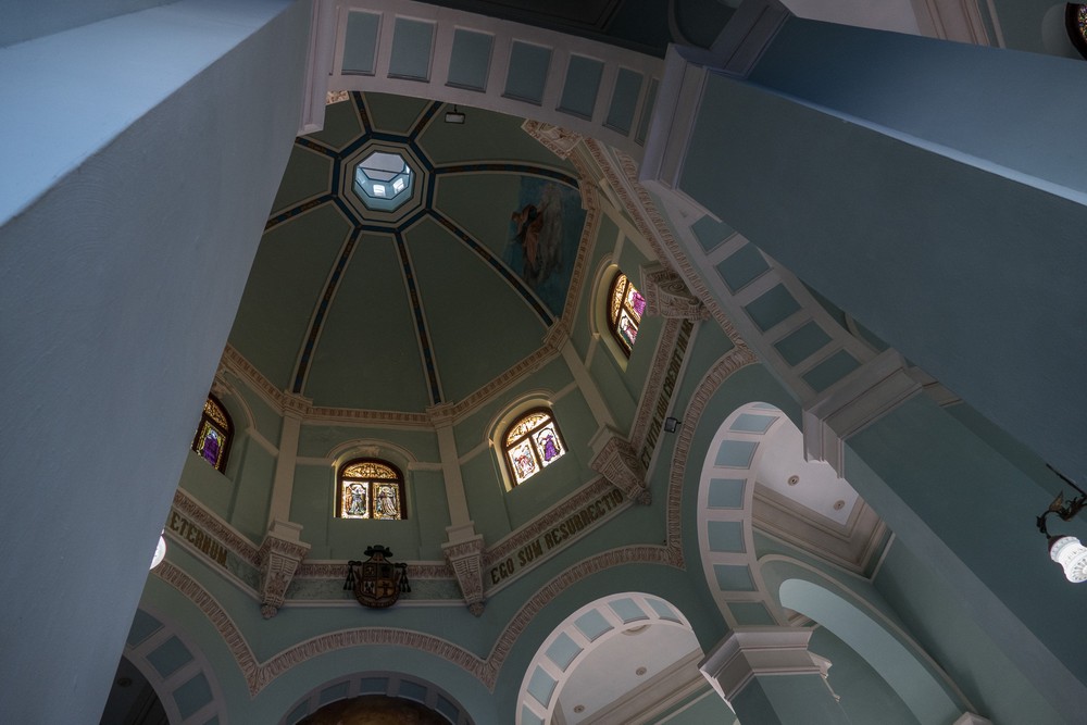 Interior of the chapel.<br />Colon Cemetery.<br />Nov. 8, 2016 - Havana, Cuba.
